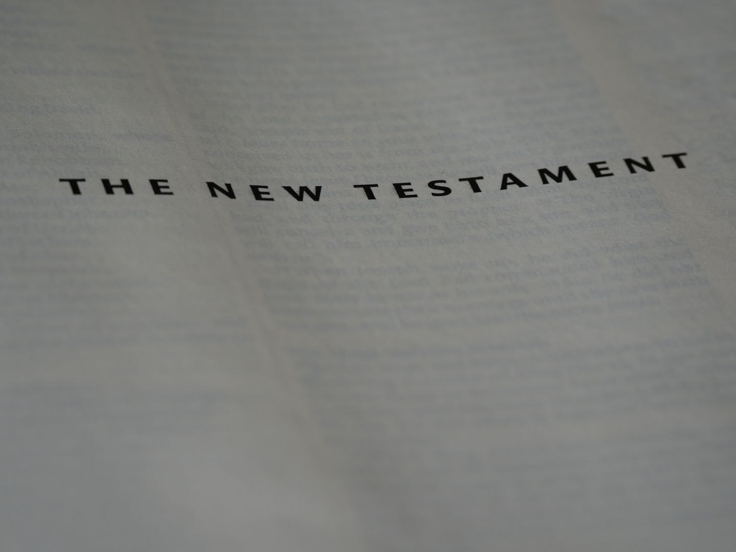 Open book displaying a title page
